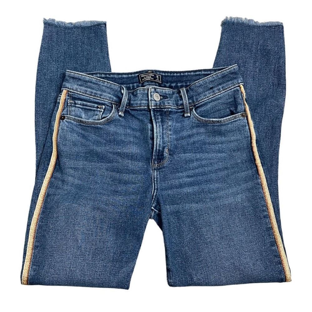 Abercrombie & Fitch Harper Ankle Jeans Blue Size 26 Regular